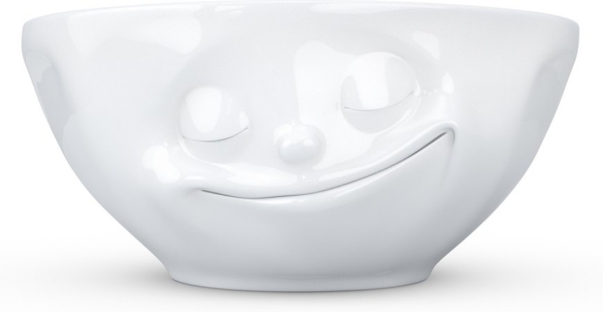 TV Tassen Schale klein weiß glücklich 0,35 L