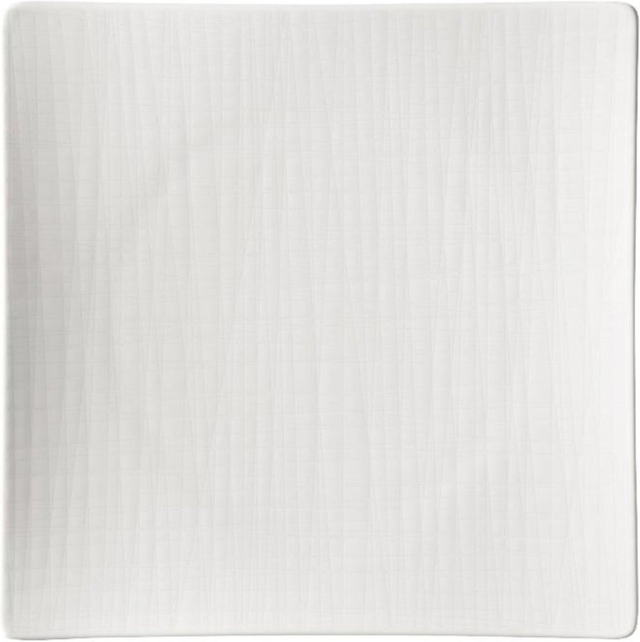 Rosenthal Mesh Weiß Teller quadratisch flach 27 cm