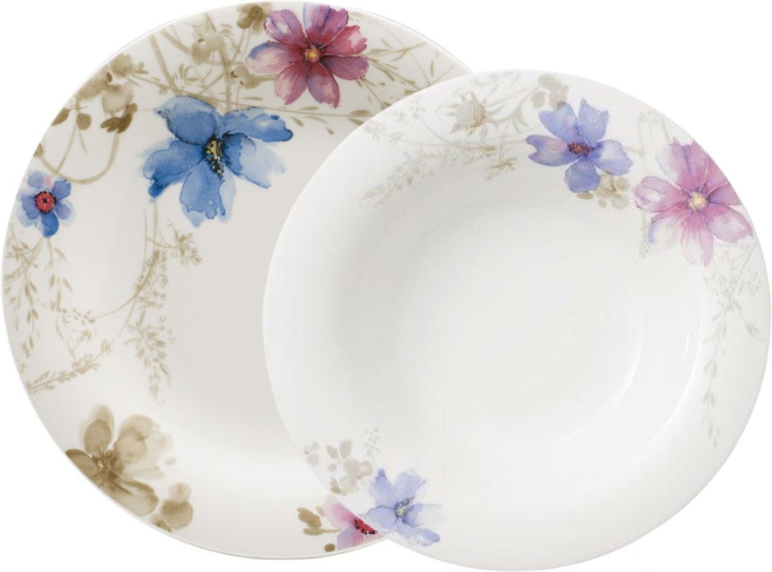 Thumbnail - Villeroy & Boch Mariefleur Gris Basic Tafel-Set 12 tlg.