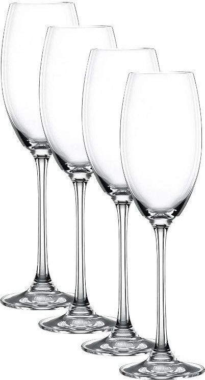 Nachtmann Vivendi Premium - Lead Crystal Champagnerkelch Glas Set 4-tlg. 0,27 L
