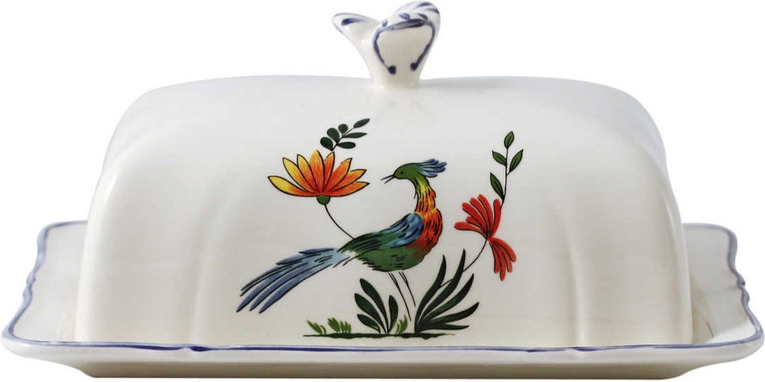 Gien 'Oiseaux Paradis' Butterdose 17,8 x 13,5 cm