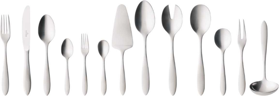Villeroy & Boch Arthur gebürstet - 18/10 Edelstahl Tafelbesteck Set 68-tlg.