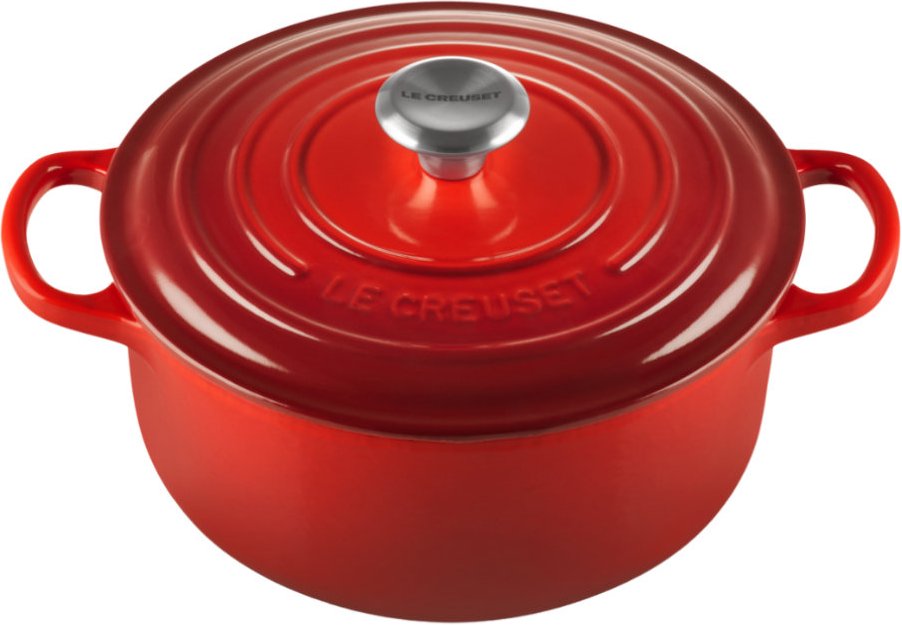 Le Creuset Bräter Signature rund Bräter kirschrot 20 cm