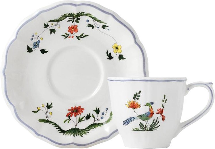 Gien 'Oiseaux Paradis' Kaffee-/Tee-Obertasse 17,5 cl