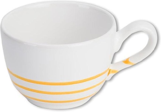 Gmundner Keramik Gelbgeflammt Kaffee-Obertasse glatt 0,19 L / h: 6,6 cm