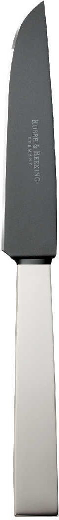Robbe & Berking Riva - 150 g versilbert Steakmesser Frozen Black 223 mm