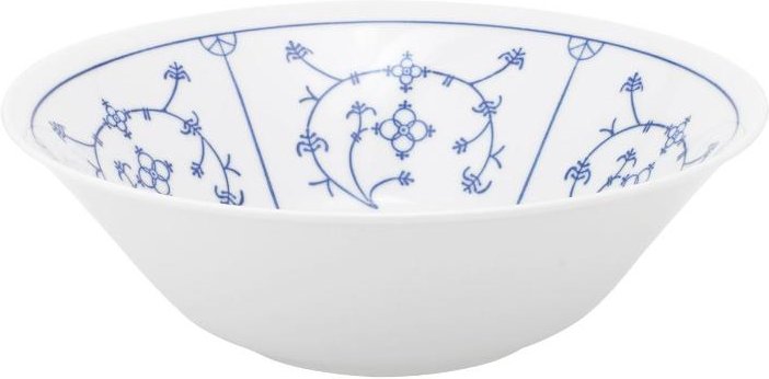 Kahla Blau Saks - Indisch Blau - Stohblumenmuster Schüssel d: 21 cm / h: 6,8 cm