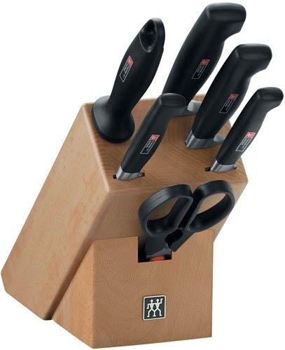 Zwilling Vier Sterne Messerblock inklusive Messer 7tlg.