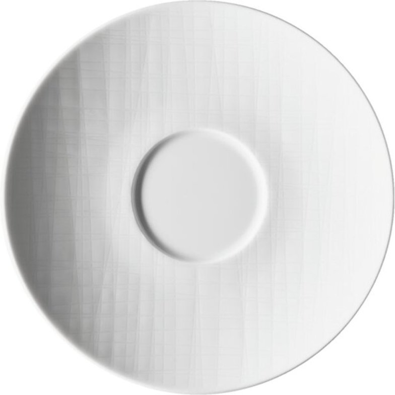 Rosenthal Mesh Weiß Cafe au Lait-/Suppen-Untertasse 18 cm