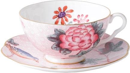 Wedgwood 'Harlequin Collection Cuckoo' Teetasse Rosa 0,18 L 2-tlg. set (Ober- und Untertasse)