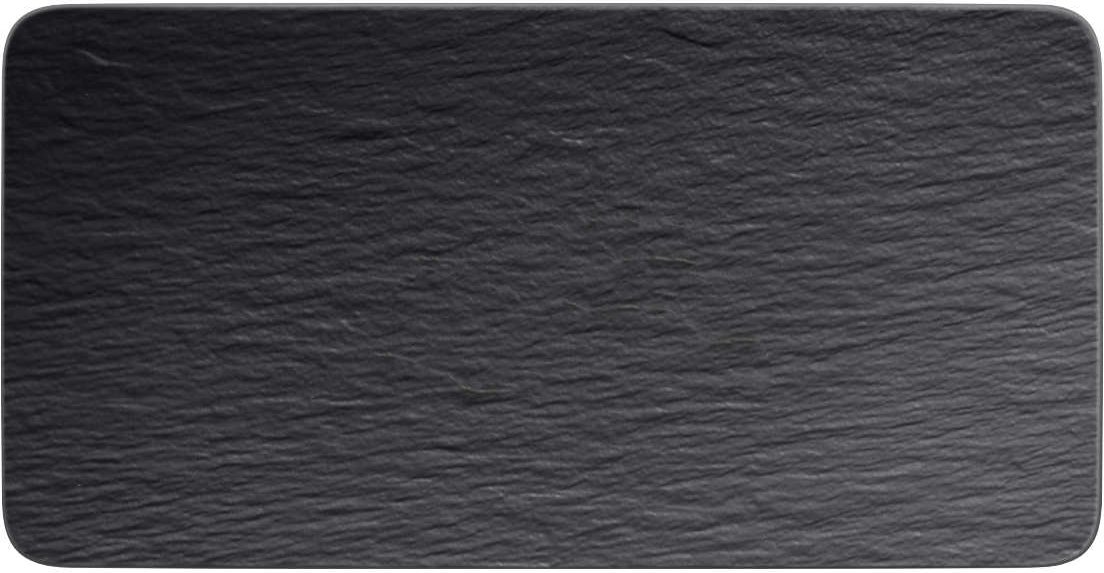 Villeroy & Boch Manufacture Rock Servierplatte rechteckig 35x18x1 cm