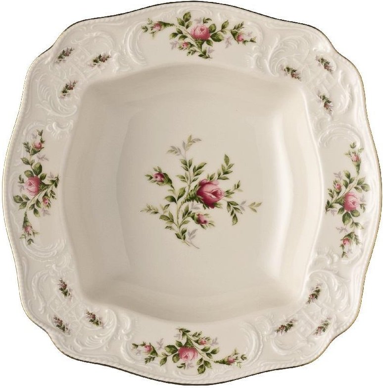 Rosenthal Sanssouci Elfenbein Moosrose neu Schüssel 30 cm