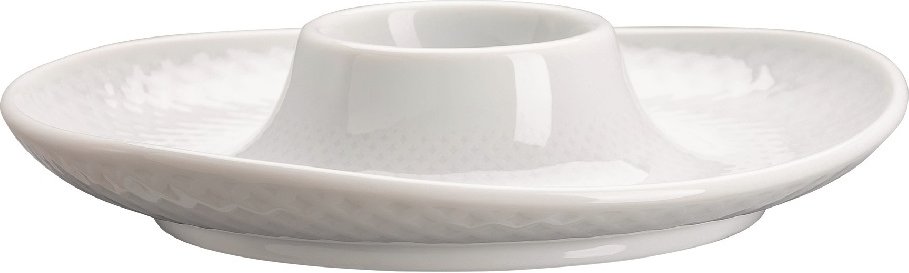 Rosenthal Junto Weiß - Porzellan Eierbecher mit Ablage 13 cm