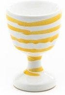 Gmundner Keramik Gelbgeflammt Eierbecher glatt d: 4,9 cm / h: 7,5 cm
