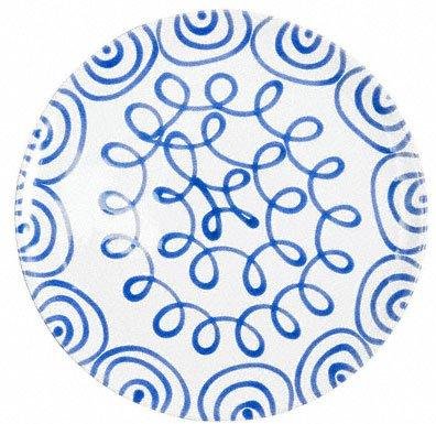 Gmundner Keramik Blaugeflammt Speiseteller Cup 25 cm