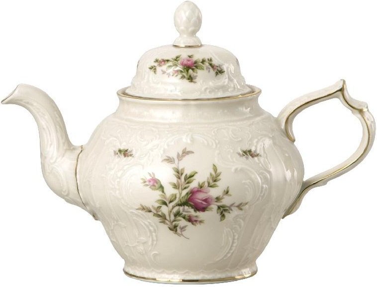 Rosenthal Sanssouci Elfenbein Moosrose neu Teekanne 1,25 l