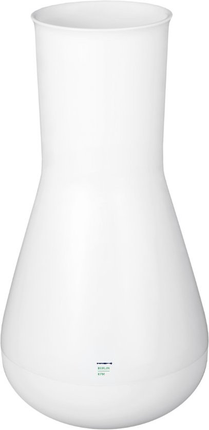 KPM LAB Weiß Vase Kolbenform Konisch 27 cm