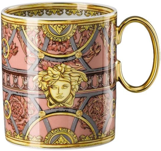 Rosenthal Versace La Scala del Palazzo - Rosa Becher mit Henkel 0,30 L