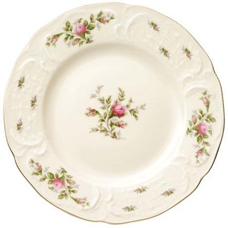 Rosenthal Sanssouci Elfenbein Moosrose neu Speiseteller 26 cm