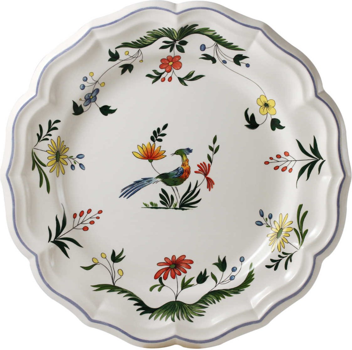 Gien 'Oiseaux Paradis' Platte rund tief 31 cm
