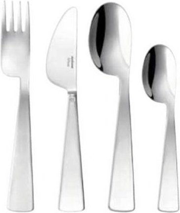 Sambonet Kids - Edelstahl rostfrei Kinderbesteck Set Conca Gio Ponti 4-tlg.
