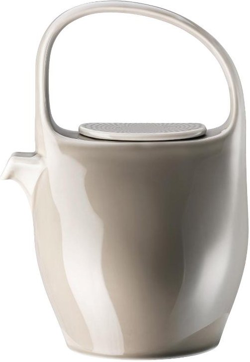 Rosenthal Junto Pearl Grey - Porzellan Teekanne 6 Personen 1,30 L