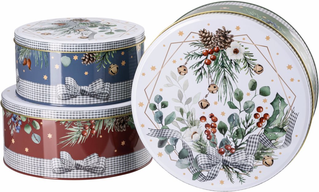 Hutschenreuther Sammelserie Weihnachtslied 2024 Plätzchendosen Set 3-tlg. Süßer die Glocken nie klingen