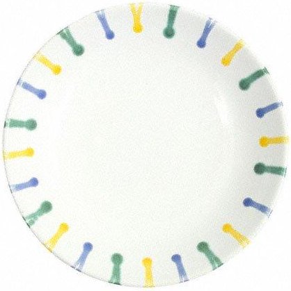 Gmundner Keramik Buntgeflammt Suppenteller Cup 20 cm