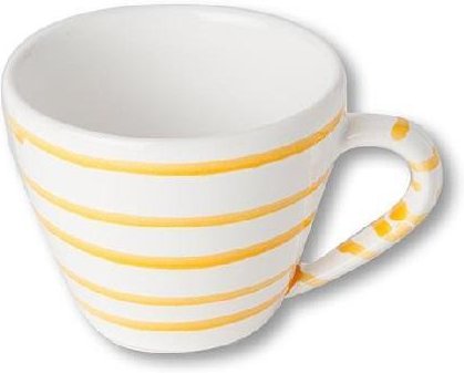 Gmundner Keramik Gelbgeflammt Cappuccino-Obertasse 0,16 L / h: 6,8 cm
