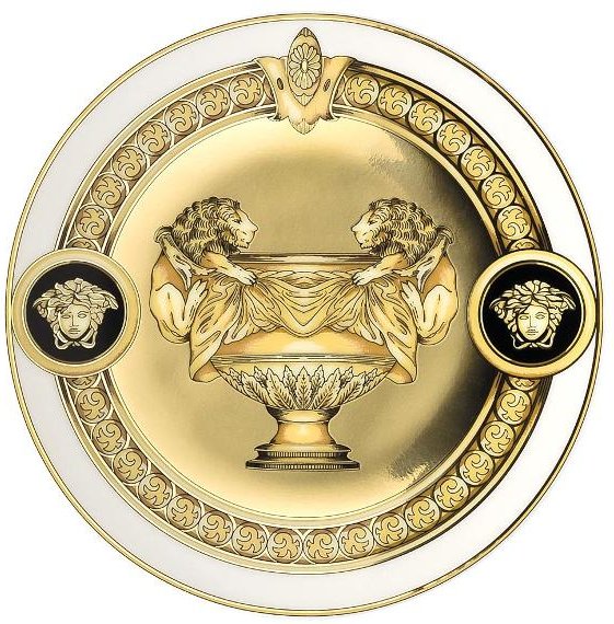 Rosenthal Versace Prestige Gala Teller / Schale flach 10 cm