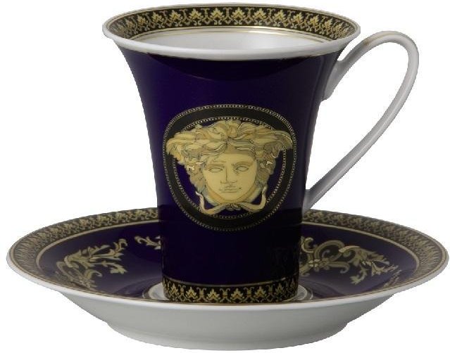 Rosenthal Versace Medusa blue Kaffeetasse 2-tlg. 0,18 L