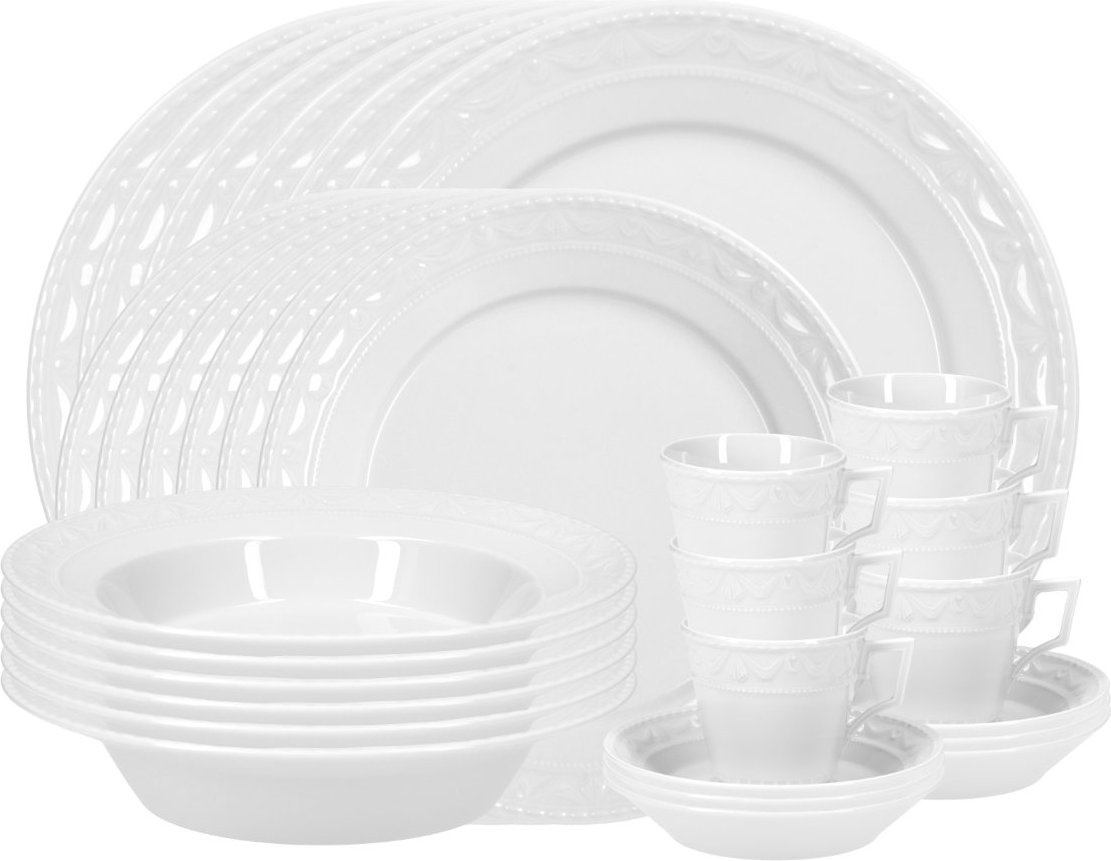 KPM Kurland Weiß Dinner-Set 30-tlg.