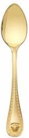 Rosenthal Versace Medusa Besteck 14 gramm vergoldet - Feingold 999 Espresso-/Mokkalöffel 11,5 cm