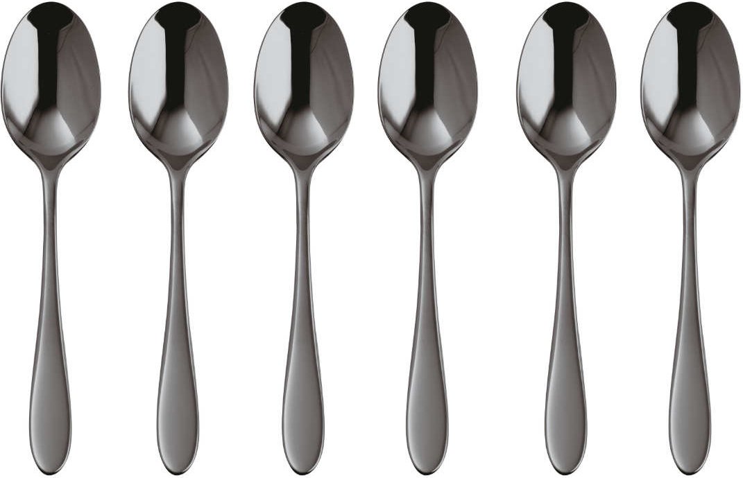 Sambonet Velvet - Edelstahl / PVD 2Black Mokkalöffel Set 6-tlg.