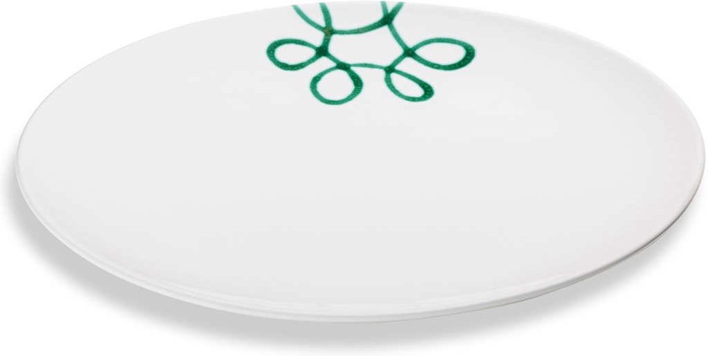 Gmundner Keramik Pur Geflammt Grün Platte oval 33x26 cm