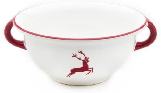 Thumbnail - Gmundner Keramik Bordeauxroter Hirsch Weitling d: 17 cm / 0,6 L