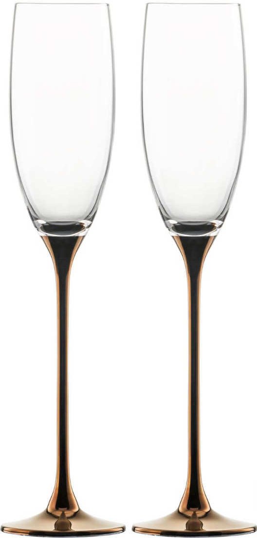 Eisch Champagner-Exklusiv - Geschenkset Sektgläser kupfer im Geschenkkarton 2-tlg. / 180 ml