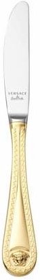 Rosenthal Versace Medusa Besteck 14 gramm vergoldet - Feingold 999 Dessertmesser 21 cm