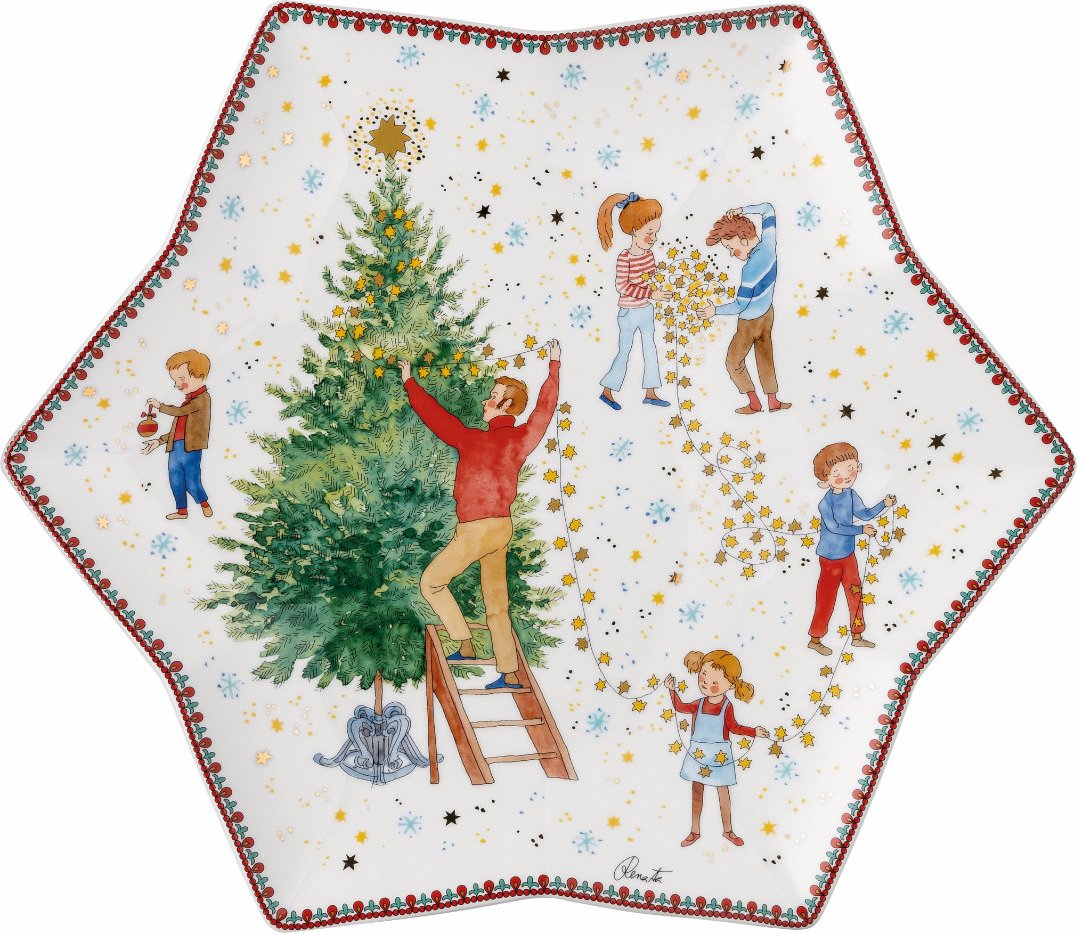 Hutschenreuther Sammeledition 2024 Weihnachtsleuchten Sternschale 34 cm