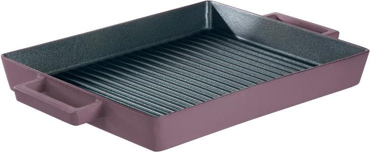 Sambonet Terra.Cotta - Gusseisen Wacholder Grillpfanne rechteckig,Wacholder 32 x 26 cm