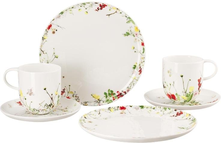 Rosenthal Brillance Fleurs Sauvages Frühstück-Set für 2 Personen 6-tlg.