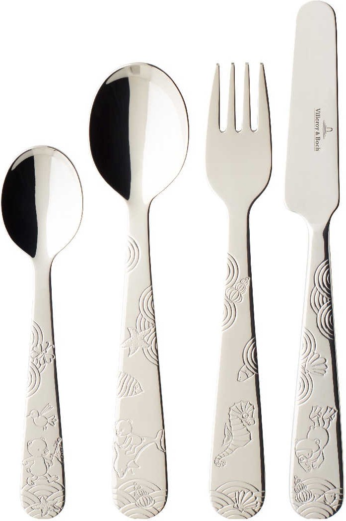 Villeroy & Boch Happy as a Bear - 18/10 Edelstahl Kinderbesteck Set 4-tlg.