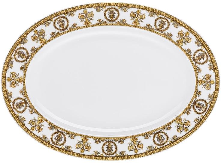 Rosenthal Versace I love Baroque - Bianco Platte 34x24,5 cm