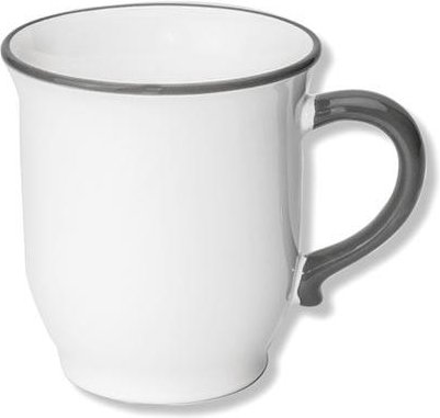 Gmundner Keramik Grauer Rand Schokotasse Classic 0,3 L