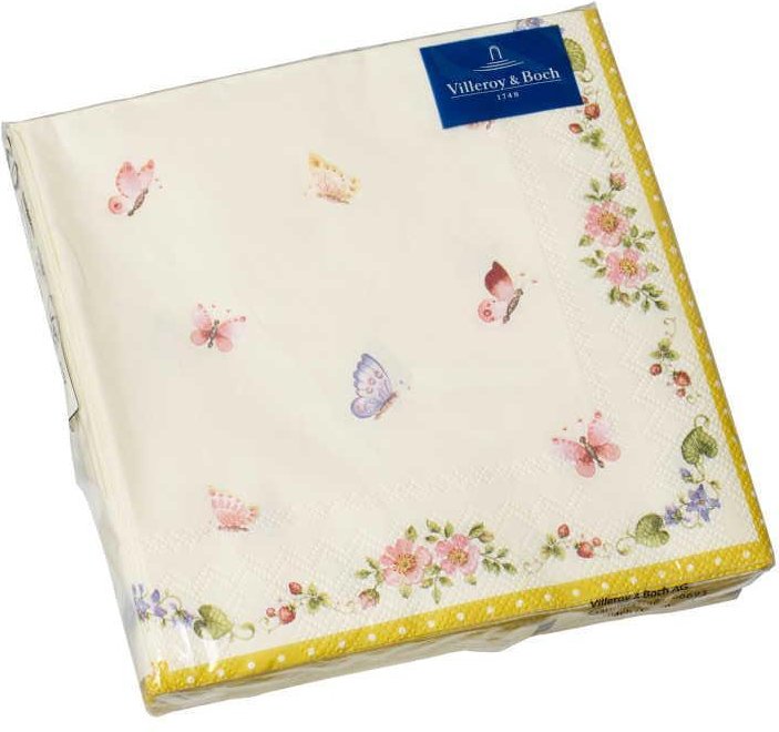 Villeroy & Boch Oster Accessoires Serviette Cocktail Schmetterling 20 Stück 25x25 cm
