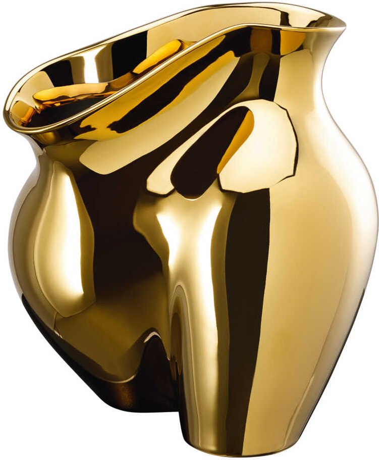 Rosenthal studio-line La Chute Vase Gold titanisiert 26 cm