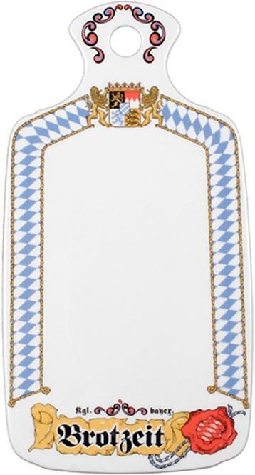 Seltmann Weiden Compact Bayern Brotbrett 'Brotzeit' 27 x 14 cm