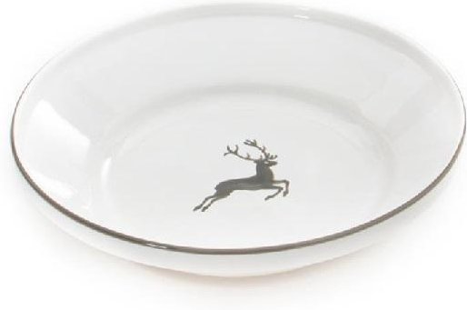 Gmundner Keramik Grauer Hirsch Reifschüssel ohne Henkel d: 28 cm / h: 6,6 cm