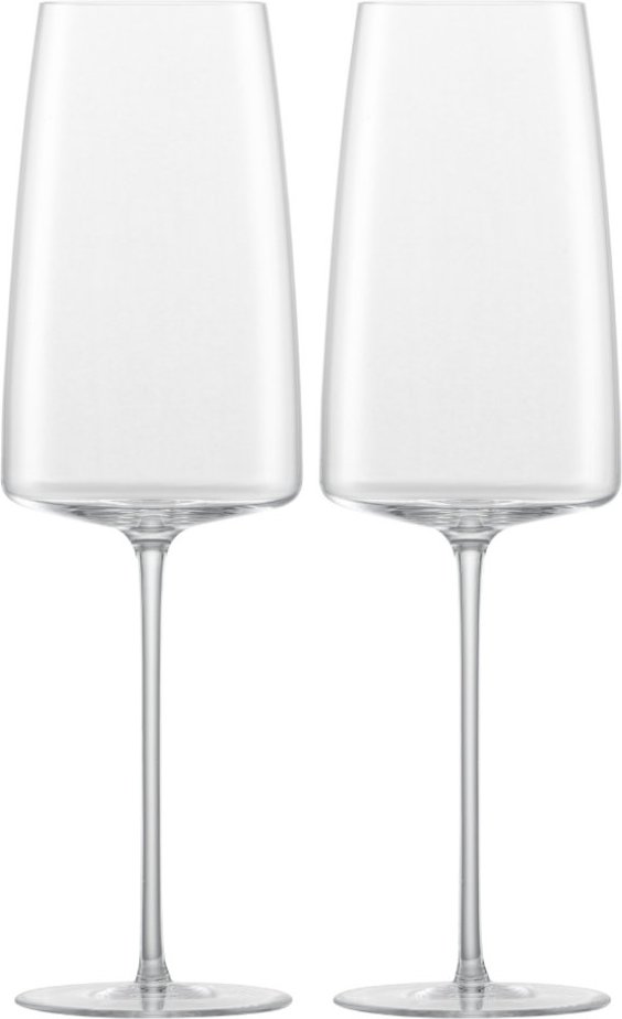 Zwiesel Glas Simplify Sektglas mit Moussierpunkt - Leicht & Frisch Set 2-tlg. 0,4 L