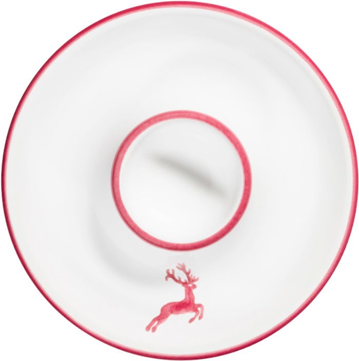 Gmundner Keramik Bordeauxroter Hirsch Eierbecher glatt 12 cm